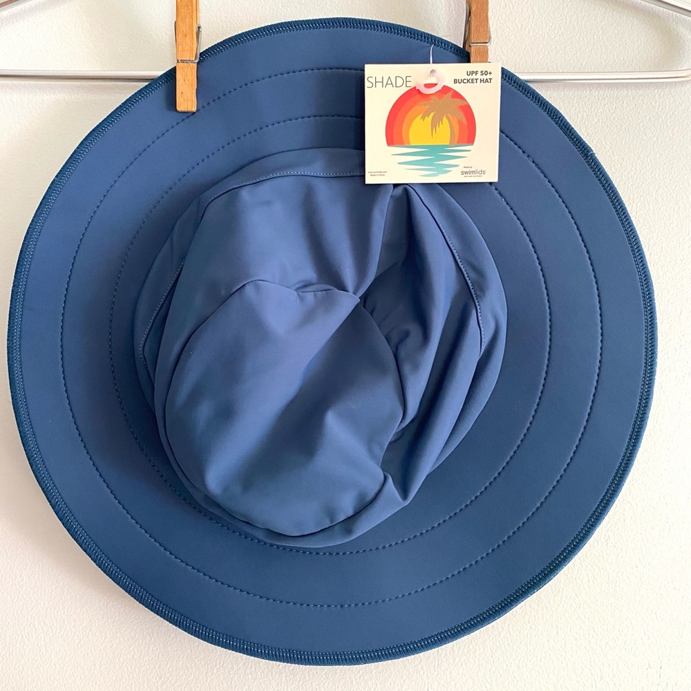 New Swim Lids bucket hat deep blue